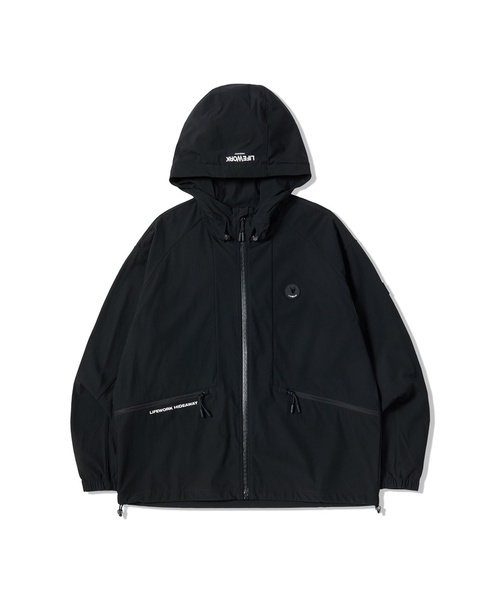 LIFE WORK(ライフワーク)の「ユーティリティパネルフードジャケット(パーカー・メンズ・ブラック/ブルー・LARGE/MEDIUM)」の2枚目の写真