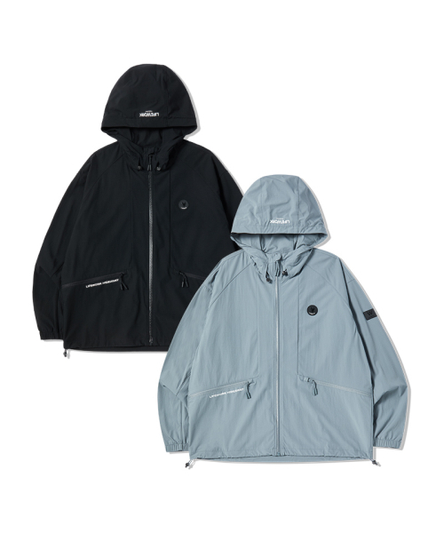 LIFE WORK(ライフワーク)の「ユーティリティパネルフードジャケット(パーカー・メンズ・ブラック/ブルー・LARGE/MEDIUM)」の6枚目の写真