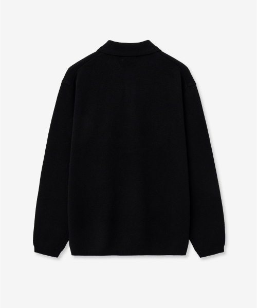 TNGT(ティーエヌジーティー)の「Cashmere Blended Essential Polo Knit Top (Black) TNSW6F110BK(ニット/セーター・レディース・その他・100/105/110/95)」の3枚目の写真