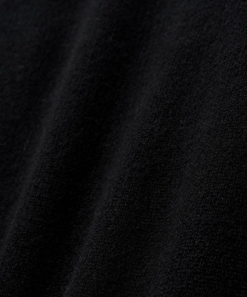 TNGT(ティーエヌジーティー)の「Cashmere Blended Essential Polo Knit Top (Black) TNSW6F110BK(ニット/セーター・レディース・その他・100/105/110/95)」の2枚目の写真