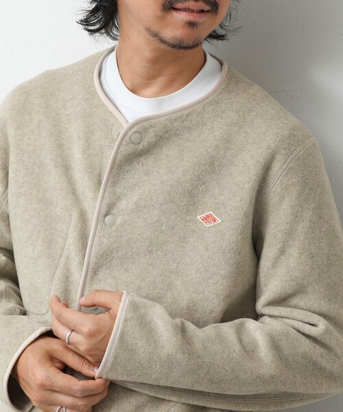 DANTON/ダントン】FLEECE COLLARLESS JACKET（JD-8939）26AW（ブルゾン