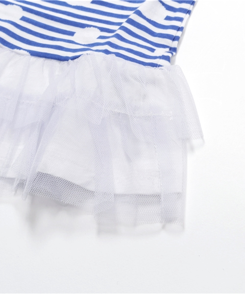 SHIPS KIDS（シップスキッズ）の「SHIPS KIDS:ドット チュール ティアード ワンピース(80～90cm)（ワンピース・キッズ・ブルー/レッド・80/90）」の7枚目の写真