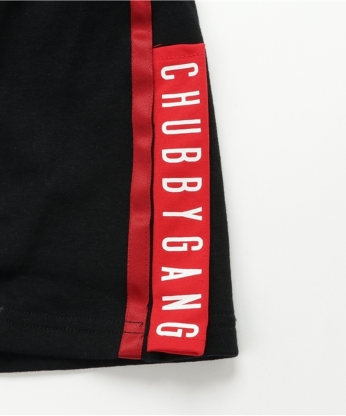 CHUBBYGANG（チャビーギャング）の「ビッグタグ裏毛ミニスカート（スカート・キッズ・ブラック/ライトグレー・140/150/110/130/160/100/120）」の5枚目の写真