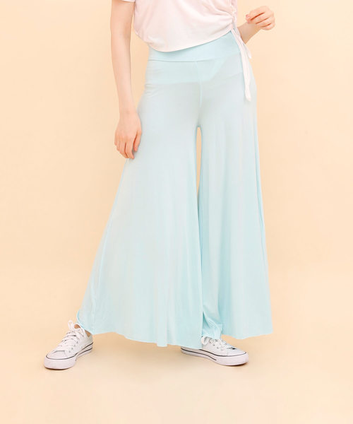 aimoha(アイモハ)の「ハイウエストワイドフレアパンツ(その他パンツ・レディース・ブラウン/グリーン/ワインレッド/ネイビー/オレンジ/グレー/ダークグリーン/パープル/ブラック/スカイブルー・SMALL/MEDIUM/LARGE)」の2枚目の写真