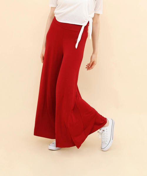 aimoha(アイモハ)の「ハイウエストワイドフレアパンツ(その他パンツ・レディース・ブラウン/グリーン/ワインレッド/ネイビー/オレンジ/グレー/ダークグリーン/パープル/ブラック/スカイブルー・SMALL/MEDIUM/LARGE)」の9枚目の写真