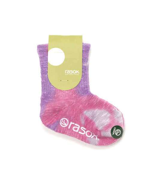 SHIPS(シップス)の「rasox:TK タイダイ ソックス(ソックス/靴下・キッズ・ピンク/イエロー/ライトパープル・MEDIUM/SMALL/LARGE)」の3枚目の写真