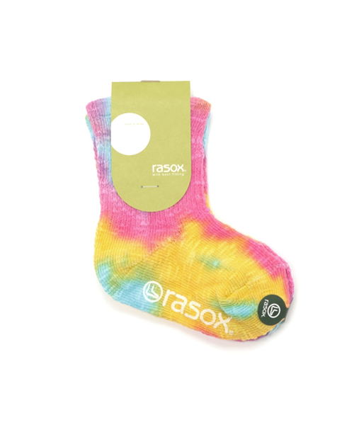 SHIPS(シップス)の「rasox:TK タイダイ ソックス(ソックス/靴下・キッズ・ピンク/イエロー/ライトパープル・MEDIUM/SMALL/LARGE)」の2枚目の写真