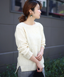 Bou Jeloud | 箔プリントニットプルオーバー(ニット/セーター)