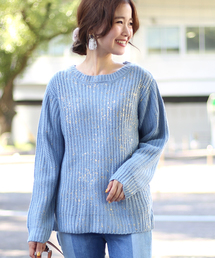 Bou Jeloud | 箔プリントニットプルオーバー(ニット/セーター)