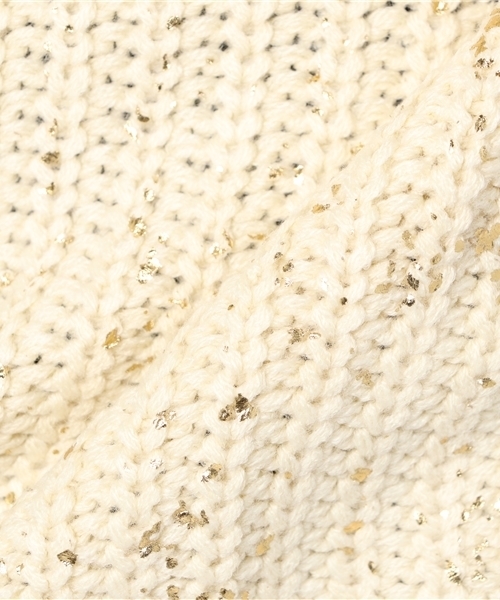 Bou Jeloud（ブージュルード）の「【WEB限定プライス】箔プリントルーズニットプルオーバー（ニット/セーター・レディース・ブルー/オフホワイト/イエロー・FREE）」の10枚目の写真