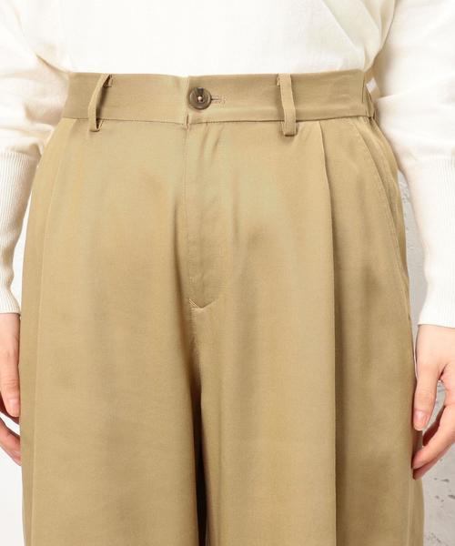 green label relaxing(グリーンレーベルリラクシング)の「◆LYチノ WIDEパンツ(チノパンツ・レディース・ストライプ/ネイビー/ベージュ・42/44/38/34/36/40)」の21枚目の写真