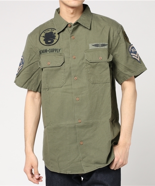 Denim & Supply Ralph Lauren(デニムアンドサプライラルフローレン)の「ミリタリー コットンツイル シャツ(シャツ/ブラウス・メンズ・グリーン・MEDIUM/SMALL/LARGE/X-SMALL/X-LARGE)」の5枚目の写真