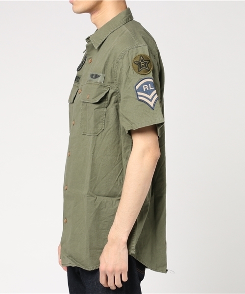 Denim & Supply Ralph Lauren(デニムアンドサプライラルフローレン)の「ミリタリー コットンツイル シャツ(シャツ/ブラウス・メンズ・グリーン・MEDIUM/SMALL/LARGE/X-SMALL/X-LARGE)」の6枚目の写真