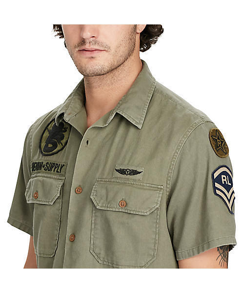 Denim & Supply Ralph Lauren(デニムアンドサプライラルフローレン)の「ミリタリー コットンツイル シャツ(シャツ/ブラウス・メンズ・グリーン・MEDIUM/SMALL/LARGE/X-SMALL/X-LARGE)」の4枚目の写真
