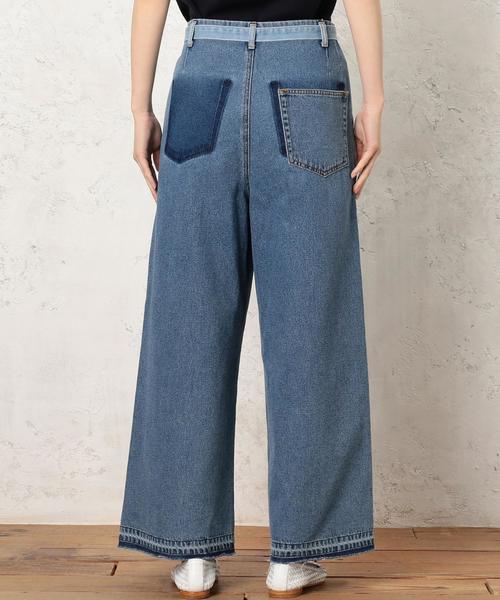 green label relaxing（グリーンレーベルリラクシング）の「CB CONTRAST ライトDNM パンツ ◆（デニムパンツ・レディース・ライトブルー・40/38/36）」の15枚目の写真