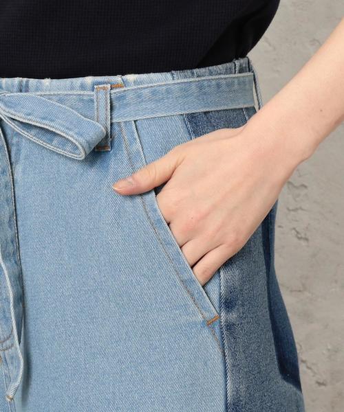 green label relaxing（グリーンレーベルリラクシング）の「CB CONTRAST ライトDNM パンツ ◆（デニムパンツ・レディース・ライトブルー・40/38/36）」の13枚目の写真