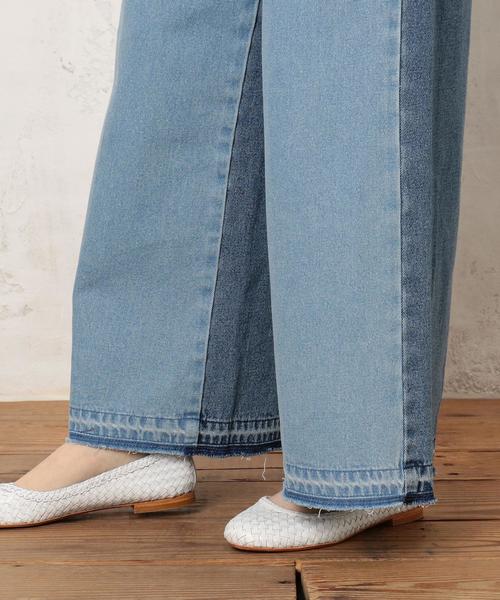 green label relaxing（グリーンレーベルリラクシング）の「CB CONTRAST ライトDNM パンツ ◆（デニムパンツ・レディース・ライトブルー・40/38/36）」の3枚目の写真