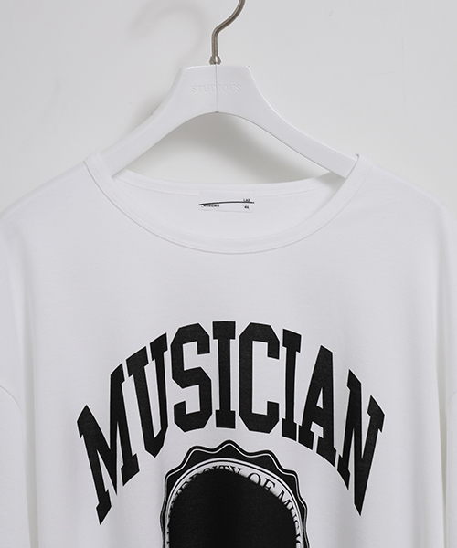 LAD MUSICIAN(ラッドミュージシャン)の「【LAD MUSICIAN】MUSICIAN LOGO TEE/MUSICIANプリントTシャツ(Tシャツ/カットソー・メンズ・ホワイト/ブラック/ダークグレー・42/44)」の7枚目の写真