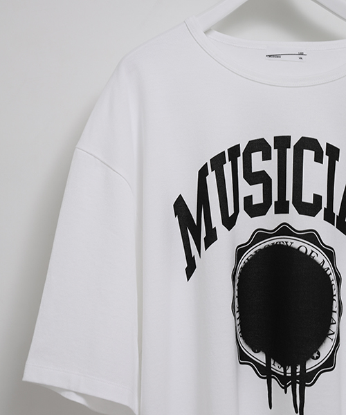 LAD MUSICIAN(ラッドミュージシャン)の「【LAD MUSICIAN】MUSICIAN LOGO TEE/MUSICIANプリントTシャツ(Tシャツ/カットソー・メンズ・ホワイト/ブラック/ダークグレー・42/44)」の8枚目の写真