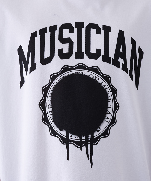 LAD MUSICIAN(ラッドミュージシャン)の「【LAD MUSICIAN】MUSICIAN LOGO TEE/MUSICIANプリントTシャツ(Tシャツ/カットソー・メンズ・ホワイト/ブラック/ダークグレー・42/44)」の16枚目の写真