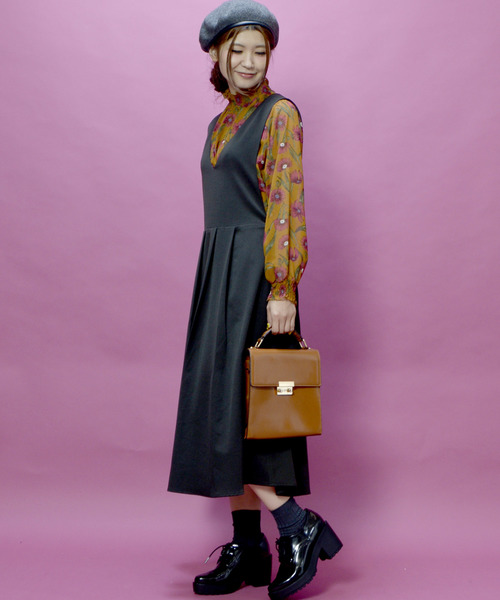 archives（アルシーヴ）の「ガラスPUスクエアショルダーバック（ショルダーバッグ・レディース・グリーン/キャメル/ブラック・MEDIUM）」の22枚目の写真