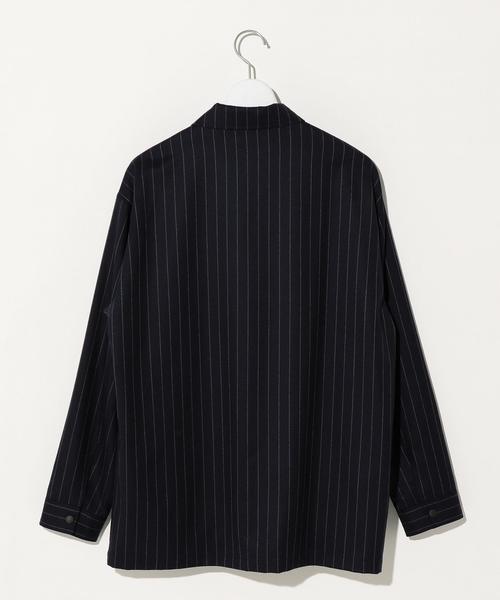 green label relaxing(グリーンレーベルリラクシング)の「『BRACTMENT(ブラクトメント)』 CANONICO ルーズ コーチ ジャケット / ブルゾン ◆(ブルゾン・メンズ・グレー/ネイビー・36/38/40)」の3枚目の写真
