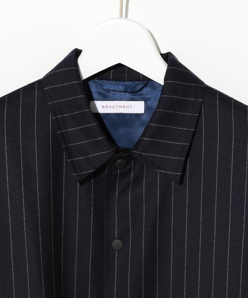 green label relaxing(グリーンレーベルリラクシング)の「『BRACTMENT(ブラクトメント)』 CANONICO ルーズ コーチ ジャケット / ブルゾン ◆(ブルゾン・メンズ・グレー/ネイビー・36/38/40)」の4枚目の写真