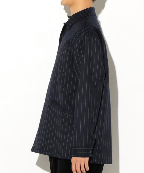 green label relaxing(グリーンレーベルリラクシング)の「『BRACTMENT(ブラクトメント)』 CANONICO ルーズ コーチ ジャケット / ブルゾン ◆(ブルゾン・メンズ・グレー/ネイビー・36/38/40)」の17枚目の写真