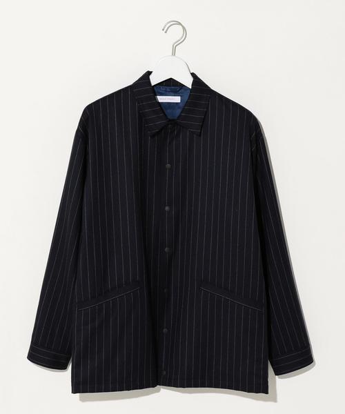 green label relaxing(グリーンレーベルリラクシング)の「『BRACTMENT(ブラクトメント)』 CANONICO ルーズ コーチ ジャケット / ブルゾン ◆(ブルゾン・メンズ・グレー/ネイビー・36/38/40)」の10枚目の写真
