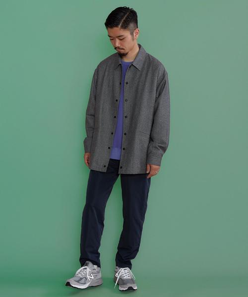 green label relaxing(グリーンレーベルリラクシング)の「『BRACTMENT(ブラクトメント)』 CANONICO ルーズ コーチ ジャケット / ブルゾン ◆(ブルゾン・メンズ・グレー/ネイビー・36/38/40)」の11枚目の写真