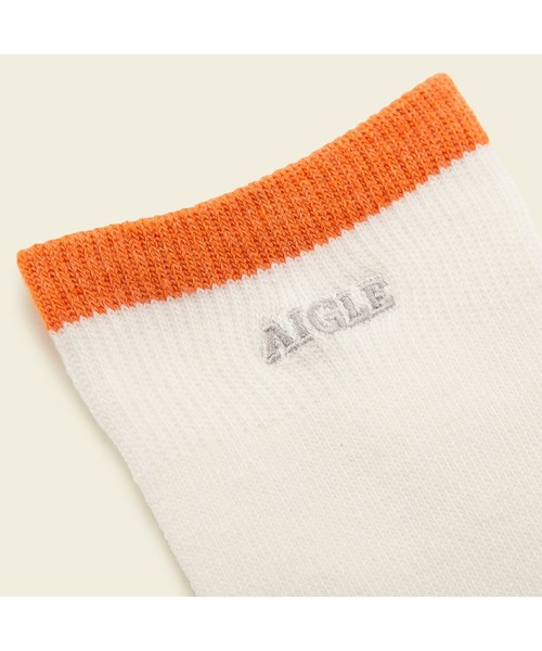 AIGLE(エーグル)の「WAクロスミッド丈ソックス(ソックス/靴下・レディース・カーキ/ネイビー/ブラック/オフホワイト/ダークネイビー/グレー・MEDIUM/LARGE)」の14枚目の写真