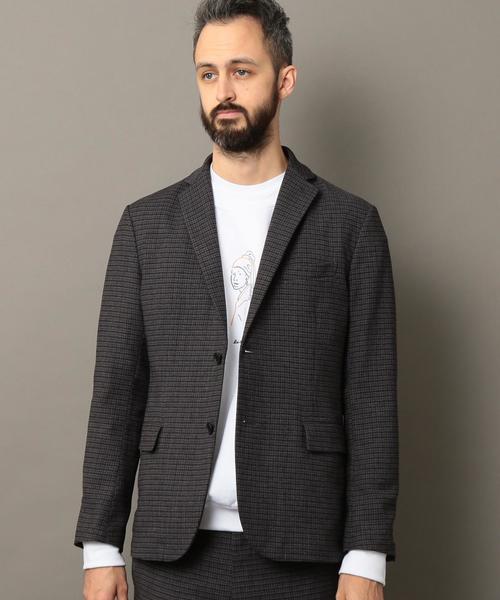 BEAUTY&YOUTH UNITED ARROWS（ビューティーアンドユースユナイテッドアローズ）の「BY "TORAY" プリント ハウンドトゥース 2B ジャケット ◆（テーラードジャケット・メンズ・ダークグレー/ネイビー・SMALL/MEDIUM/LARGE/X-LARGE）」の19枚目の写真