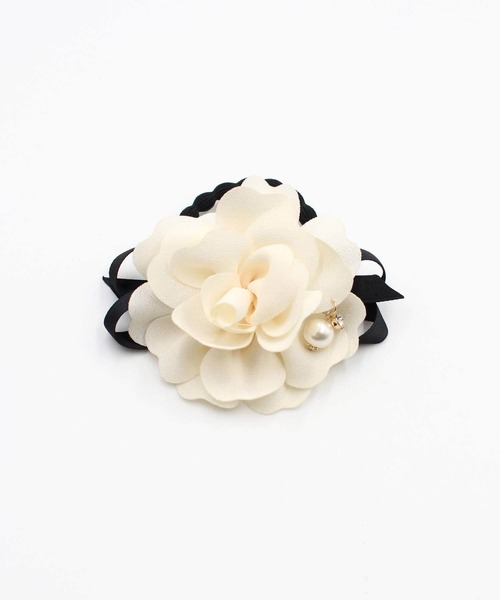 Rora（ローラ）の「ロココ ポニーテール ヘアゴム（3color)（ヘアゴム・キッズ・ブラック/ピンク/アイボリー・FREE）」の6枚目の写真