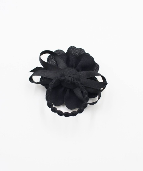 Rora（ローラ）の「ロココ ポニーテール ヘアゴム（3color)（ヘアゴム・キッズ・ブラック/ピンク/アイボリー・FREE）」の9枚目の写真