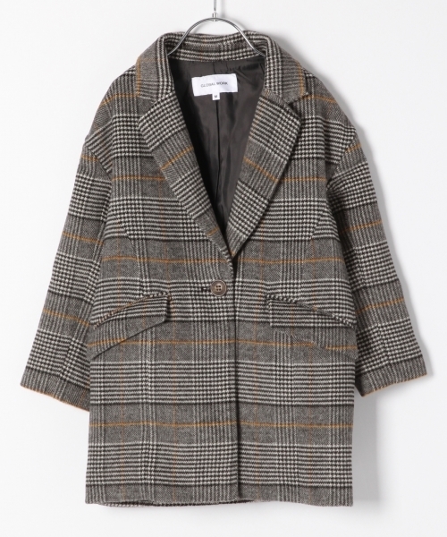 GLOBAL WORK（グローバルワーク）の「【キッズ】チェスターコート/773123（チェスターコート・キッズ・グレー/ライトピンク/ライトグレー・SMALL/MEDIUM/LARGE/X-LARGE/XX-LARGE）」の2枚目の写真