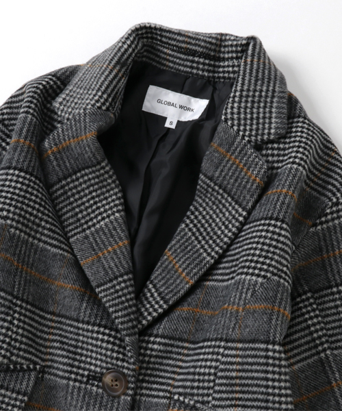 GLOBAL WORK（グローバルワーク）の「【キッズ】チェスターコート/773123（チェスターコート・キッズ・グレー/ライトピンク/ライトグレー・SMALL/MEDIUM/LARGE/X-LARGE/XX-LARGE）」の7枚目の写真