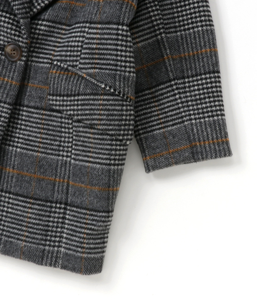 GLOBAL WORK（グローバルワーク）の「【キッズ】チェスターコート/773123（チェスターコート・キッズ・グレー/ライトピンク/ライトグレー・SMALL/MEDIUM/LARGE/X-LARGE/XX-LARGE）」の8枚目の写真