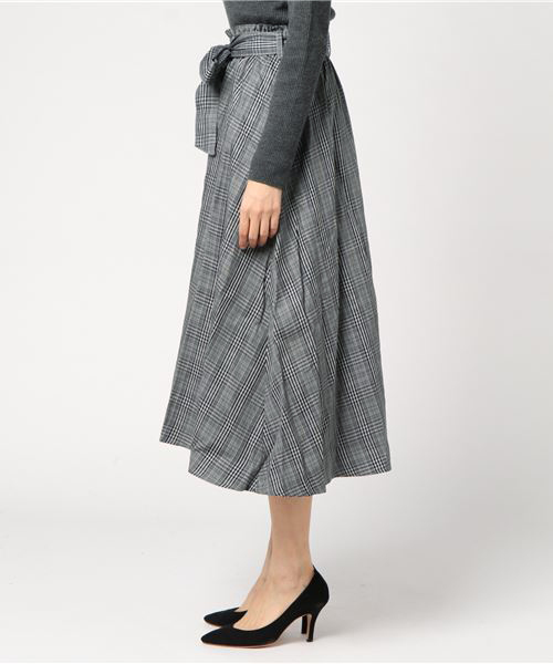 WEGO（ウィゴー）の「WEGO/リボンベルトイレヘムミディスカート（スカート・レディース・ブラウン系その他2/グレー系その他2・LARGE/MEDIUM/SMALL）」の12枚目の写真