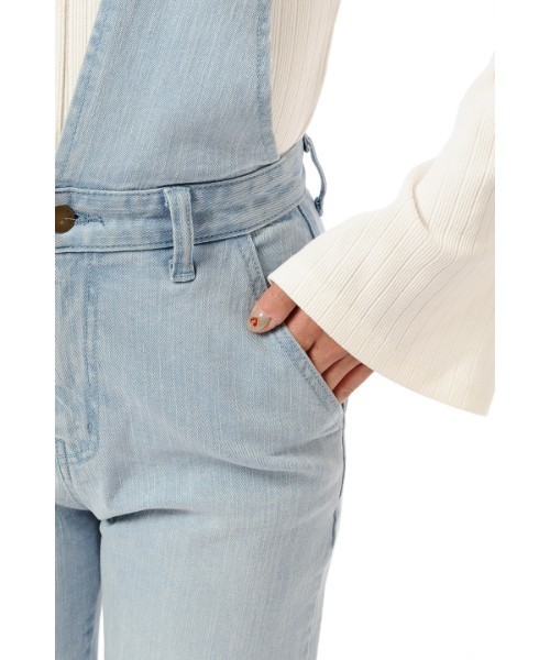 EGOIST（エゴイスト）の「Vカットデニムサロペット（サロペット/オーバーオール・レディース・サックスブルー/ブルー・SMALL/MEDIUM）」の10枚目の写真