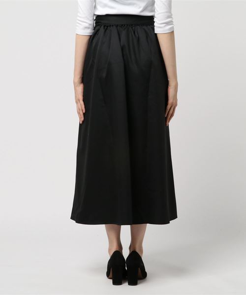 KOBE LETTUCE（コウベレタス）の「ウエストリボンマキシ丈フレアスカート/レディースボトムス[M2151]神戸レタス（スカート・レディース・パープル/ベージュ/ブラック系その他/グリーン/ドット/イエロー/ブラック/カーキ/マスタード/ブルー系その他/キャメル/ネイビー・FREE）」の21枚目の写真