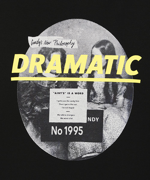 Candy Stripper(キャンディストリッパー)の「DRAMATIC HOODIE(パーカー・レディース・オフホワイト/ブラック/ヘザーグレー・2)」の8枚目の写真