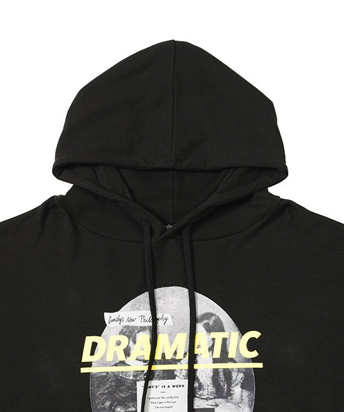 Candy Stripper(キャンディストリッパー)の「DRAMATIC HOODIE(パーカー・レディース・オフホワイト/ブラック/ヘザーグレー・2)」の9枚目の写真