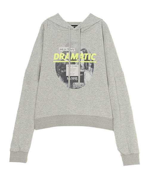 Candy Stripper(キャンディストリッパー)の「DRAMATIC HOODIE(パーカー・レディース・オフホワイト/ブラック/ヘザーグレー・2)」の14枚目の写真
