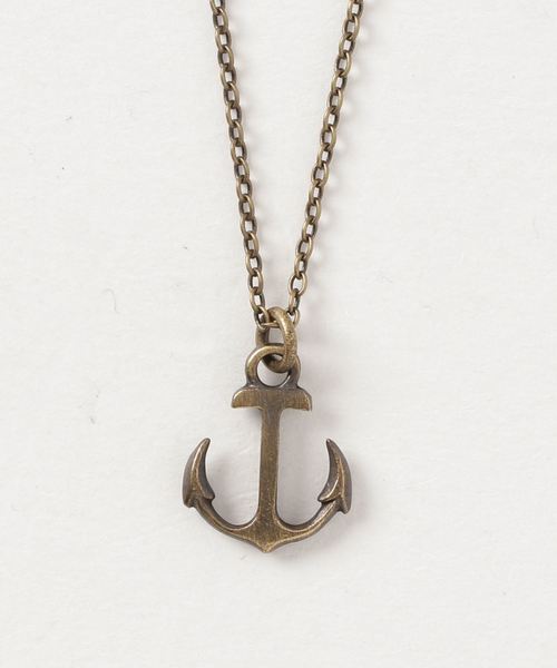 Piece Of Chord ピースオブコード Antique Brass Anchor Necklace ネックレス Piece Of Chord ピースオブコード のファッション通販 Zozotown