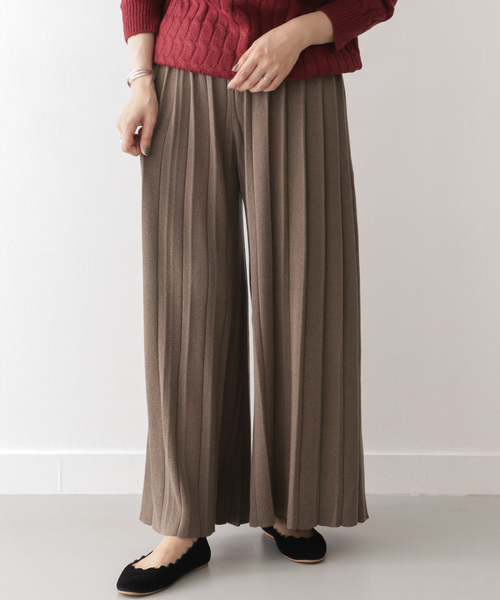 ITEMS URBANRESEARCH(アイテムズ アーバンリサーチ)の「プリーツニットパンツ(その他パンツ・レディース・ベージュ/グリーン/モカ・FREE)」の13枚目の写真
