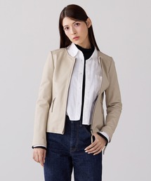 ベージュ レザー ライダースジャケット m62917890863_1.jpg?1650357208