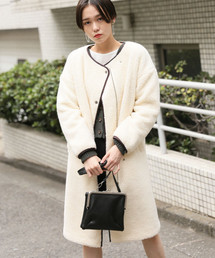 LOWRYS FARM | ボアＺＩＰコート　807906(ブルゾン)