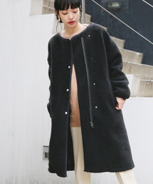 LOWRYS FARM | ボアＺＩＰコート　807906(ブルゾン)