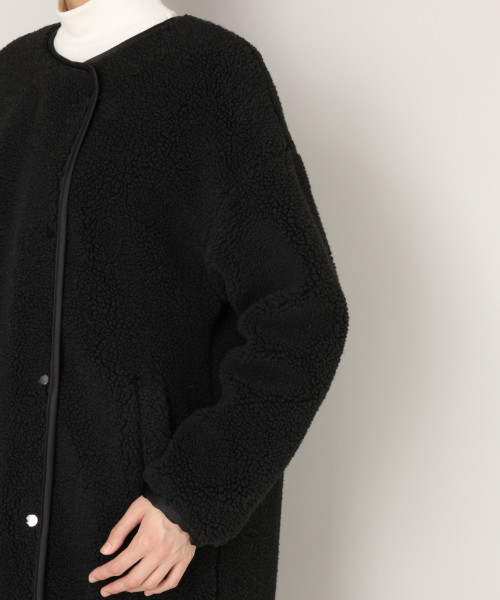 LOWRYS FARM（ローリーズファーム）の「ボアＺＩＰコート　807906（ブルゾン・レディース・ブラック/アイボリー・FREE）」の10枚目の写真