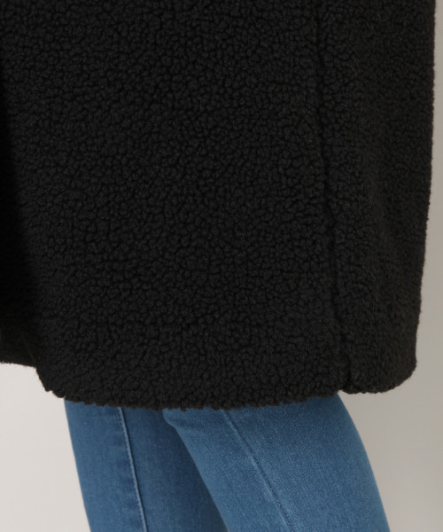 LOWRYS FARM（ローリーズファーム）の「ボアＺＩＰコート　807906（ブルゾン・レディース・ブラック/アイボリー・FREE）」の8枚目の写真